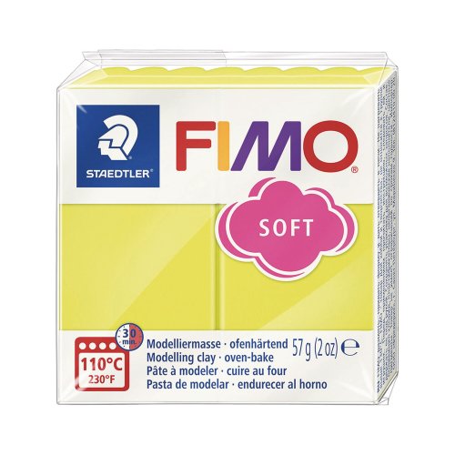 Askartelumassa Staedtler fimo keltainen, hinta 2,39€
