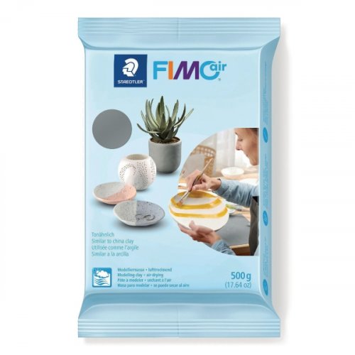 Askartelumassa Staedtler fimoair harmaa 500g, hinta 3,39€