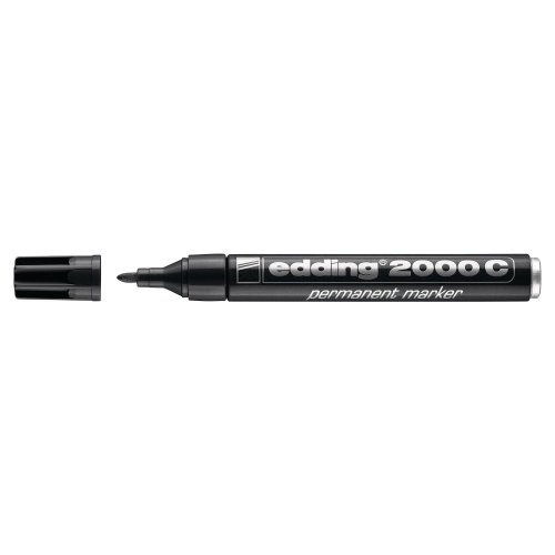 Huopakynä Edding 2000 pyöreä 1,5-3mm permanent musta, hinta 1,95€