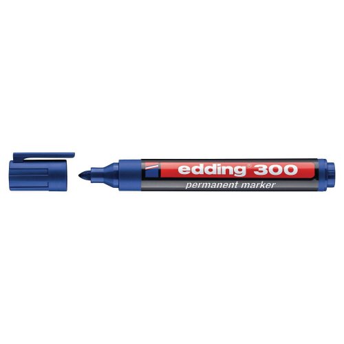 Huopakynä Edding 300 pyöreä 1,5-3mm permanent sininen, hinta 1,10€