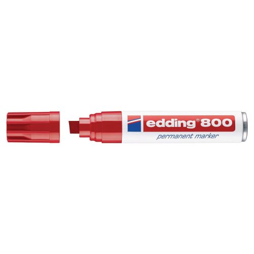 Huopakynä Edding 800 viisto 4-12mm permanent punainen, hinta 6,76€
