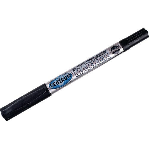 Huopakynä kaksikärkinen 0,5/2mm permanent musta, hinta 0,45€