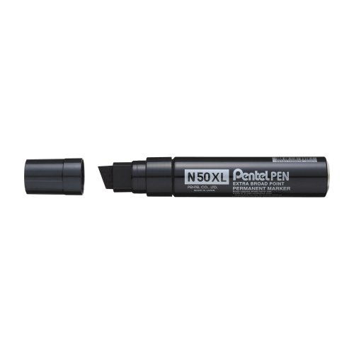 Huopakynä Pentel n50xl viisto 1-17mm permanent musta, hinta 7,23€