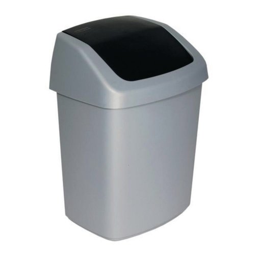 Jäteastia Curver heilurikansi harmaa 10l, hinta 8,11€