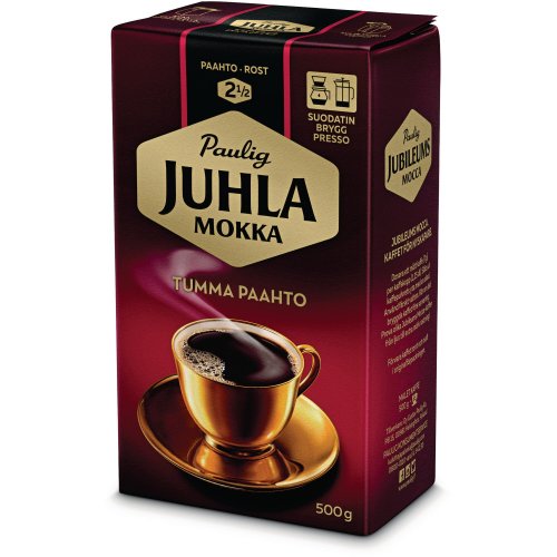 Kahvi Suodatinjauhatus Juhla mokka tumma paahto 500g, hinta 14,10€