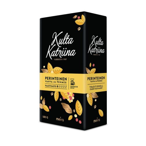 Kahvi Suodatinjauhatus Kulta katriina perinteinen vaalea paahto 500g, hinta 11,50€