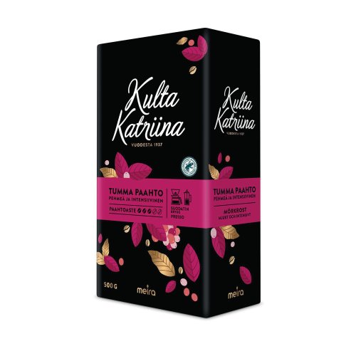 Kahvi Suodatinjauhatus Kulta katriina tumma paahto 500g, hinta 12,71€