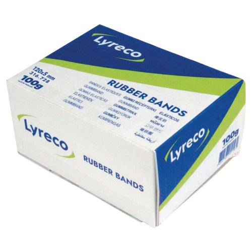 Kumilenkki Lyreco leveä 120x5mm 100 g, hinta 4,92€