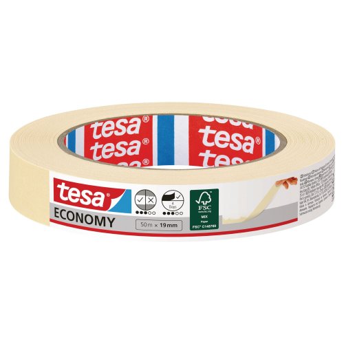Maalarinteippi Tesa® 5286-0 liuotteeton 19mm x 50m, hinta 3,57€