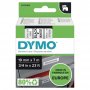 Nauha Dymo® d1 19mm x 7m musta/valkoinen