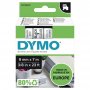 Nauha Dymo® d1 9mm x 7m musta/kirkas