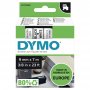 Nauha Dymo® d1 9mm x 7m musta/valkoinen