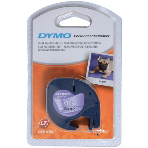 Nauha Dymo® letratag® 12mm x 4m muovi kirkas, hinta 7,81€