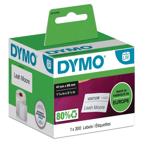 Nauha Dymo® lw 41mm x 89mm nimitarra 300kpl, hinta 23,30€