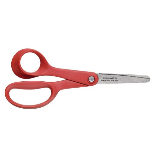 Sakset Fiskars junior 13 cm vasenkätisille punainen, hinta 8,83€