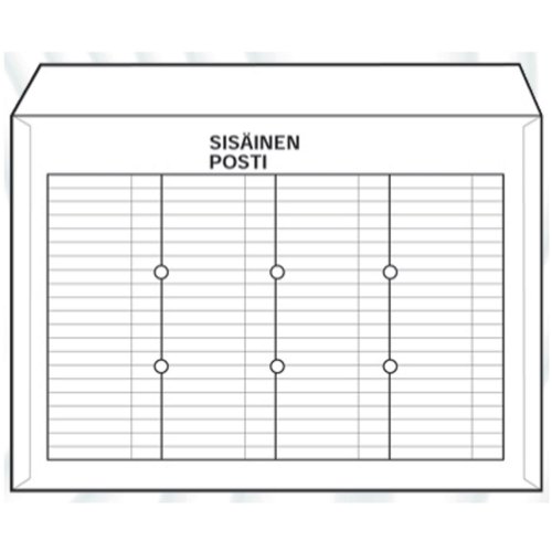 Sisäisen Postin Kuori ta 3325 c4, vaaleaa kartonkia, hinta 0,71€