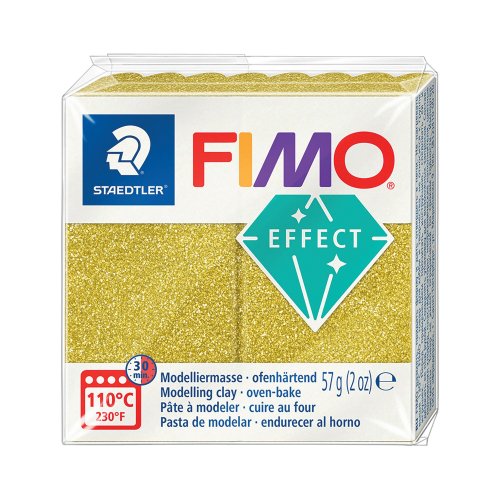 Staedtler fimo effect muovailumassa, 57 g, 112 glitter kulta, hinta 2,70€