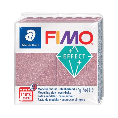 Staedtler fimo effect muovailumassa, 57 g, 212 ruusukulta, hinta 2,70€