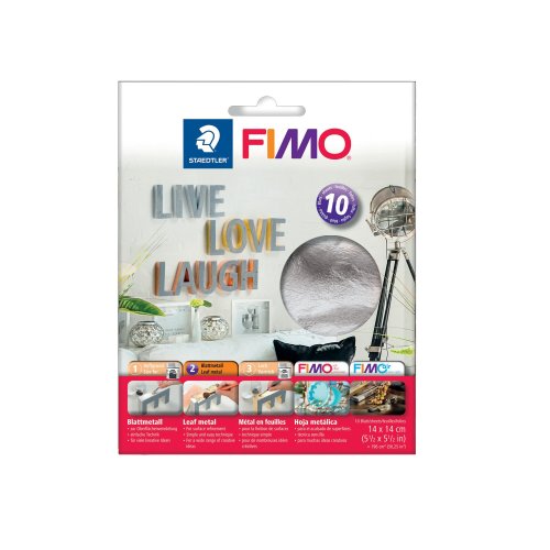 Staedtler fimo lehtimetalli hopea 10 arkkia, hinta 8,03€