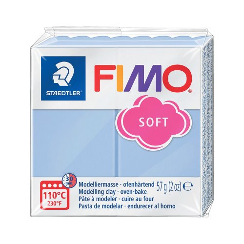 Staedtler fimo soft muovailumassa, 57 g, t31 serenity sininen, hinta 2,70€