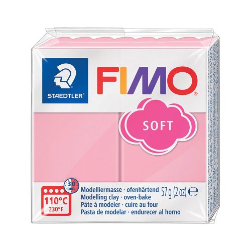 Staedtler fimo soft muovailumasssa, 57 g, t21 strawberry cream, hinta 2,70€