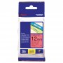 Tarranauha Brother tze-431 12mm musta/punainen