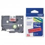 Tarranauha Brother tze-431 12mm musta/punainen
