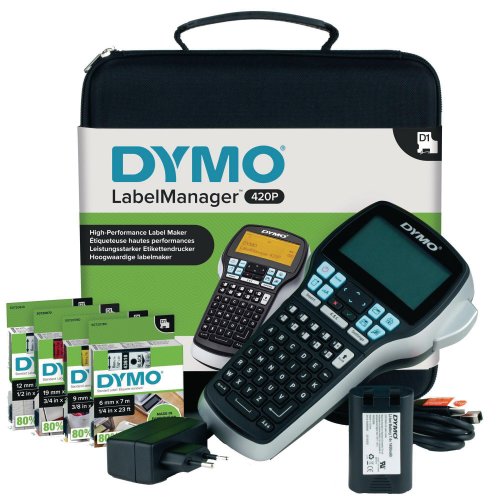 Tarratulostin Dymo® labelmanager™ 420p + 4 teippirullaa valuepack, hinta 226,99€