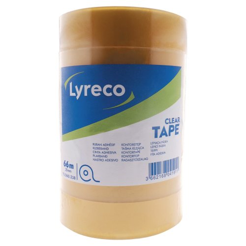 Teippi Lyreco 25mm x 66m kirkas 6kpl, hinta 5,05€