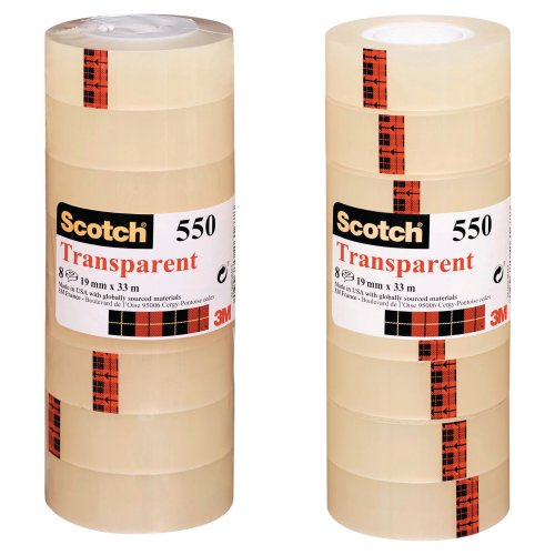Teippi Scotch® 550 19mm x 33m 8kpl, hinta 13,78€