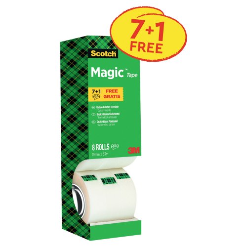 Teippi Scotch® 810 magic™ 19mm x 33m 8kpl, hinta 27,40€