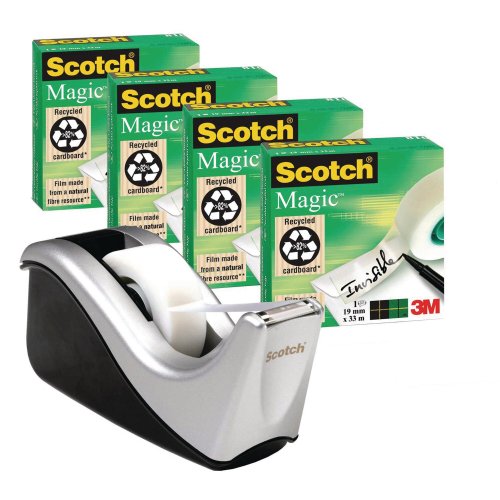 Teippi Scotch® 810 magic™ ja c60 teline hopea 4kpl, hinta 20,48€