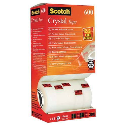 Teippi Scotch® crystal 19mm x 33m 14kpl, hinta 44,82€