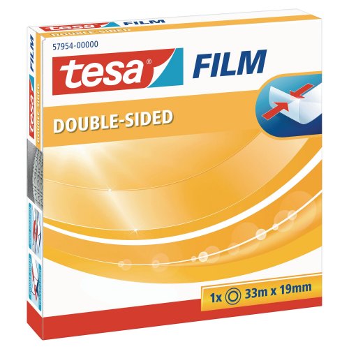 Teippi Tesa® 57954 kaksipuolinen 19mm x 33m, hinta 14,57€