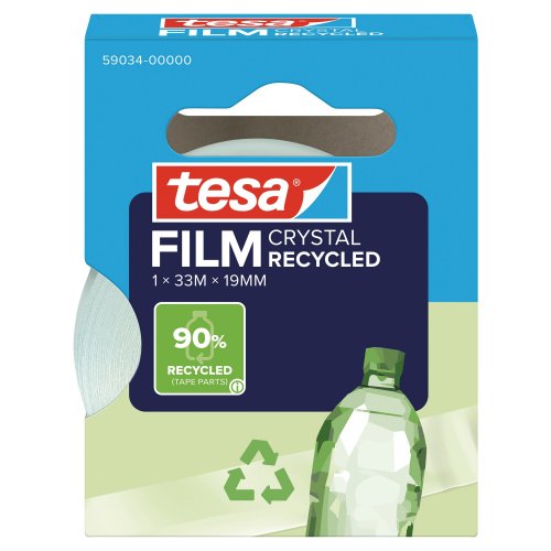 Teippi Tesafilm eco premium 33 m x 19 mm, kirkas, hinta 5,79€