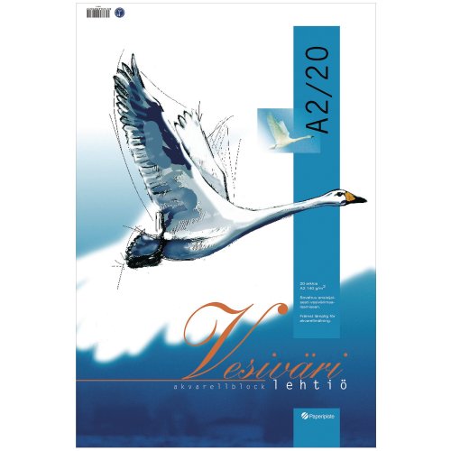 Vesivärilehtiö a4 140g, 20 arkkia, hinta 2,93€